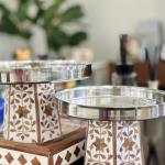 Zahra Wood Stainless Stand