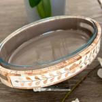 Glass Dish with Bone base