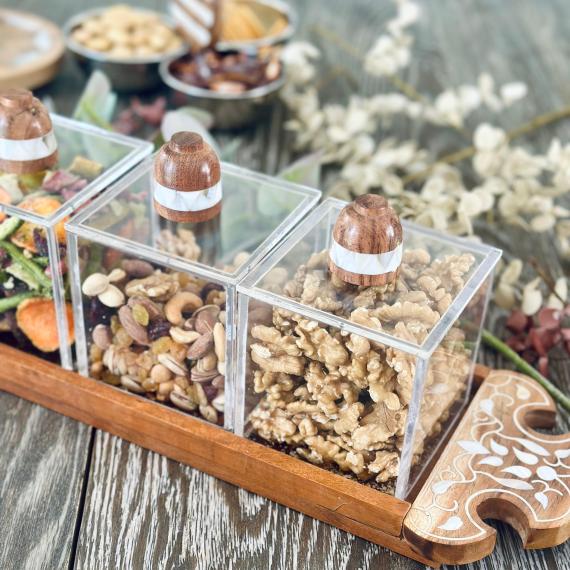 Oriental Tray with Containers